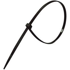 BUNTEBÅND 186x4.8mm SVART (100pk)