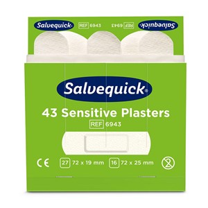 Sensitive Plaster, 43 st/refill, 6 refiller/eske