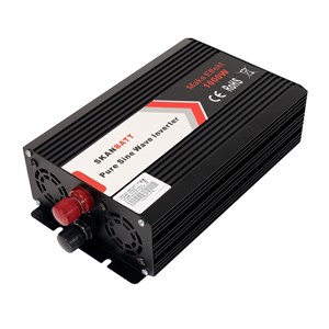 SKANBATT Inverter 12V 1000W Ren Sinus m/Trådløs Fjernkontrol