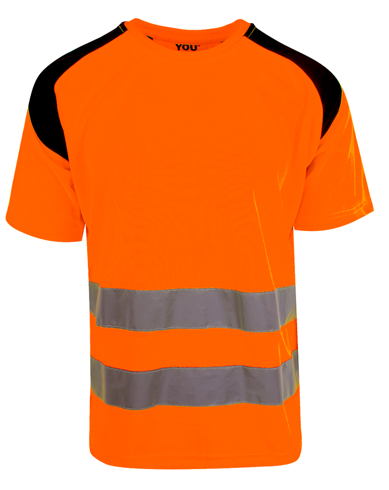 1LDK SELECT - Etavirp Logo T-Shirt.(Black × Orange) XLの+